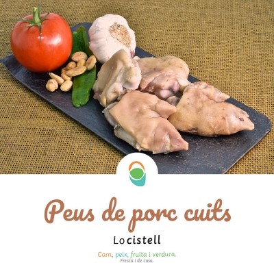 Peus de porc cuits