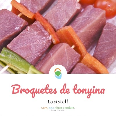 Broquetes de tonyina